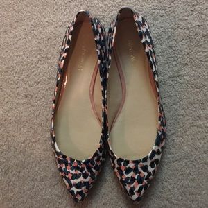 Nine west print pointed shoes